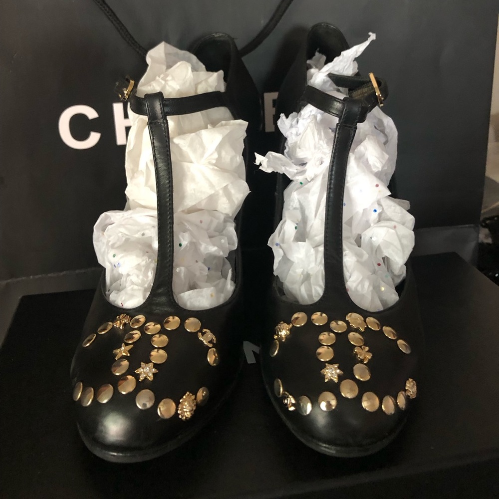 Chanel Mary Jane Wedges